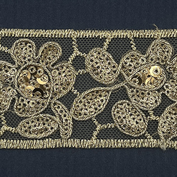 Galon c/tul y lentejuela  cobre-370011---46